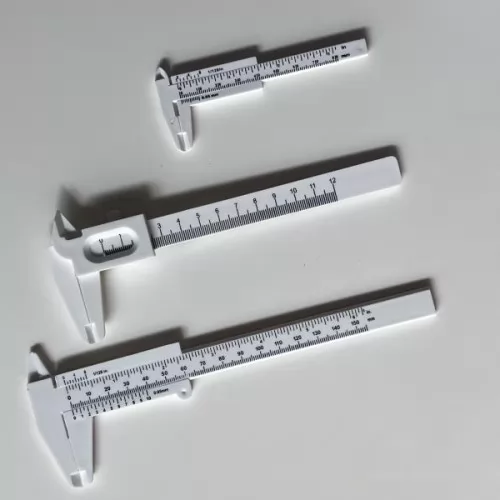 Paquímetro personalizado - Paquímetros - modelos c/escalas 15cm / 12cm / 8cm 