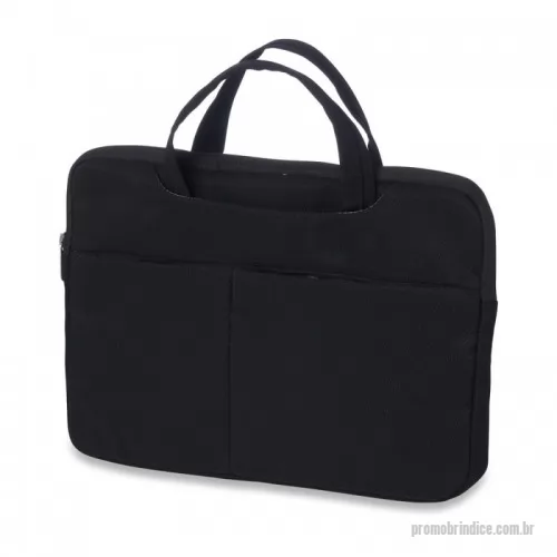 Pasta executiva personalizada - Pasta executiva para tablet e notebook até 13 polegadas a prova d’água. Confeccionada em poliéster a pasta tem o compartimento principal com o interior aveludado para maior proteção do notebook, além de 6 compartimentos externos e uma alça para encaixe em mala de viagem.