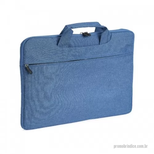 Pasta executiva personalizada - Pasta para notebook 15’6 em poliéster resistente à água com dois compartimentos, sendo o principal para notebook e o outro frontal. Contém interior forrado e almofadado, alça para encaixe em malas de viagem e acompanha alça transversal.
