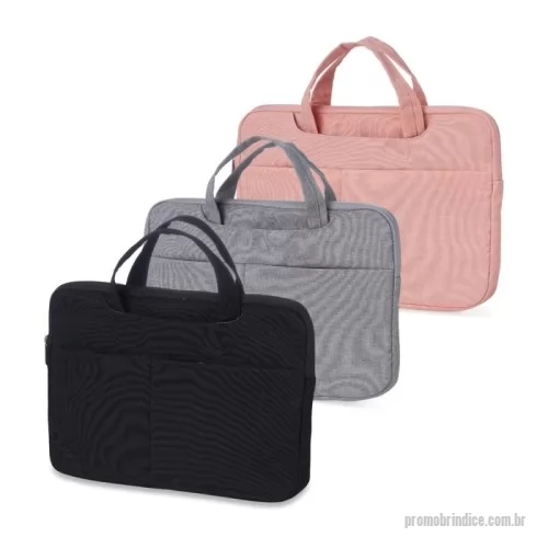 Pasta executiva personalizada - Pasta executiva para tablet e notebook até 13* polegadas a prova d’água. Confeccionada em poliéster a pasta tem o compartimento principal com o interior aveludado para maior proteção do notebook, além de 6 compartimentos externos e uma alça para encaixe em mala de viagem.