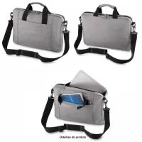 Pasta p/ Notebook em Tecido Poli?ster 1 Bolso Frontal
