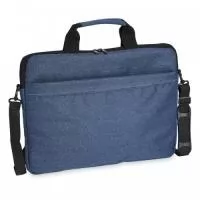 Pasta para notebook 15’6 em poliéster resistente à água com dois compartimentos, sendo o principal para notebook e o outro frontal. Contém interior forrado e almofadado, alça para encaixe em malas de viagem e acompanha alça transversal.