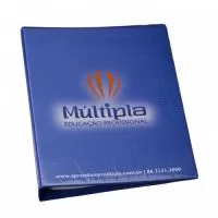 Pasta Fichário Personalizado solda com ferragem, em PVC cristal, personalizada, Medida
