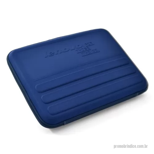Pasta personalizada - A melhor maneira de divulgar sua marca em um brinde personalizado é a de optar por itens criativos, funcionais e de qualidade – esta pasta para notebook, por exemplo, é uma excelente opção. Confeccionada em E.V.A termomoldado em helanca, garante resistência, firmeza e a proteção do aparelho.  Seu formato ergonômico permite eficiência na hora de armazenar o notebook e funciona como apoio na hora de abrir o eletrônico e usá-lo. Permite ser adaptado para diferentes tipos de públicos que tenham interesse em design moderno e que são atentos às novas tecnologias. Com este brinde personalizado você levará sua marca para o dia a dia de seus colaboradores que irão aproveitar e se encantar pela funcionalidade deste item