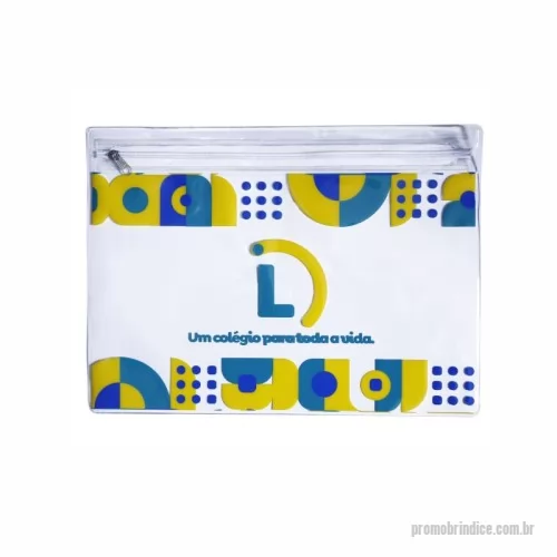 Pasta personalizada - Pasta zíper em PVC allklear medindo 37X27cm