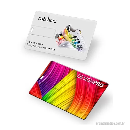 Pen Card personalizado - Pen drive formato cartão de credito (Pen card). Personalização digital nas duas faces