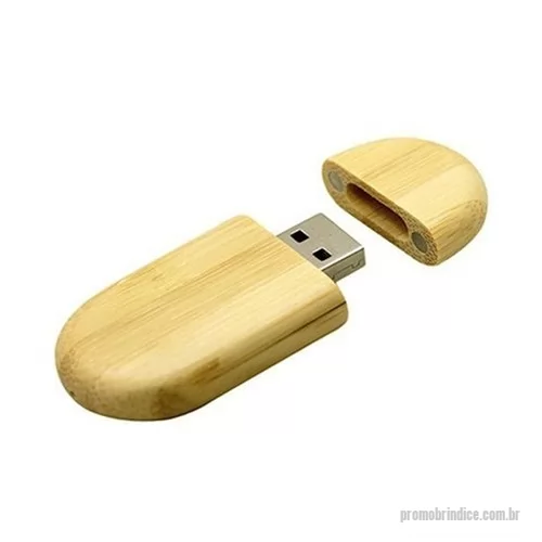 Pen Drive ecológico personalizado - Pen drive de bambu oval
