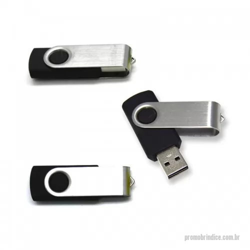 Pen Drive personalizado - Pen Drive SM Preto - 8GB