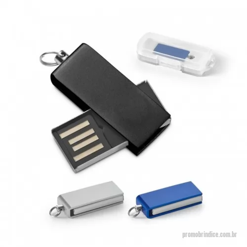 Pen Drive personalizado - Pen Drive UDP mini com 8GB em alumínio. Fornecida em caixa em PP. 33 x 12 x 6 mm | Caixa: 68 x 25 x 15 mm. Cores Disponíveis: Preto, Cinza e Azul