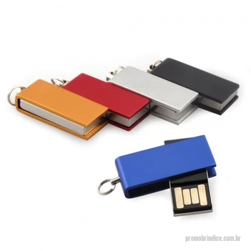 Pen Drive personalizado - Pen Drive Mini Swivel Metal 4GB/8GB/16GB/32GB/64GB