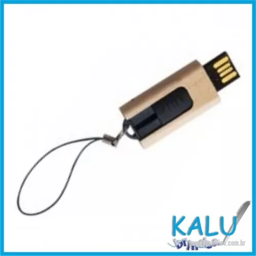 Pen Drive personalizado - PEN DRIVE BAMBU RETRATIL