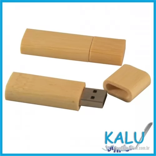 Pen Drive personalizado - PEN DRIVE BAMBU CANTOS ARENDONDADOS