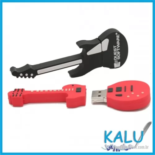 Pen Drive personalizado - PEN DRIVE EMBORRACHADO GUITARRA