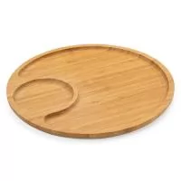 Petisqueira de Bambu 32 x 32 com divisória  Altura :  32 cm  Largura :  32 cm  Espessura :  2 cm