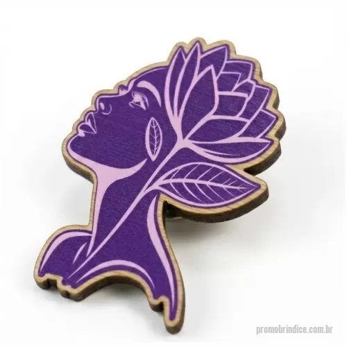 Pin Ecológico personalizado - Pins Ecológicos em Bambu, Madeira ou MDF. Personalizações a Laser, pintados a mão ou Uv Digital. Tamanhos e formatos personalizados, recortados e exclusivos. Verso com Pino e Fecho de Metal (Borboleta).