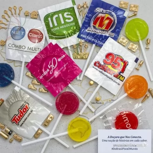 Pirulito personalizado - Pirulito Personalizado Frutpop é uma ótima opção de brinde promocional e uma ferramenta perfeita para fidelizar o seu cliente.