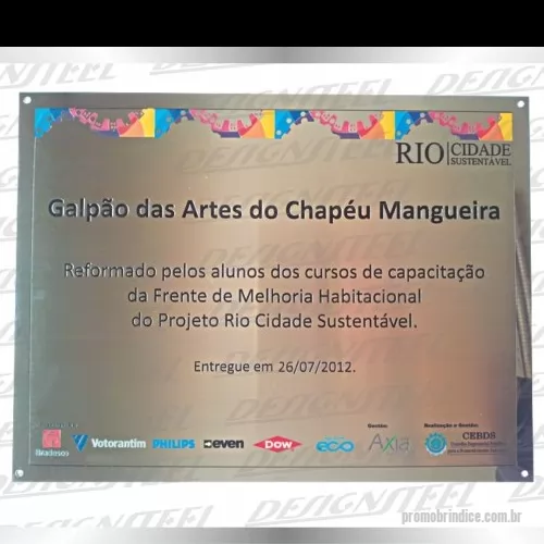 Placa de sinalização personalizada - PLACA DE SINALIZAÇÃO PERSONALIZADA, PRODUZIDA EM METAL OU ACRÍLICO