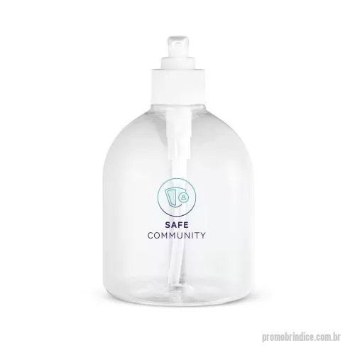 Porta álcool gel personalizada - Frasco Plástico Personalizado 500ml