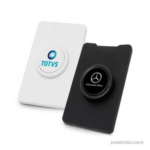 Porta cartão personalizada - Porta Cartão de Silicone para Celular com Suporte Personalizado