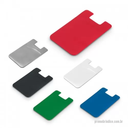 Porta cartão personalizada - Porta cartões para celular em PVC com autocolante. 56 x 89 x 1 mm