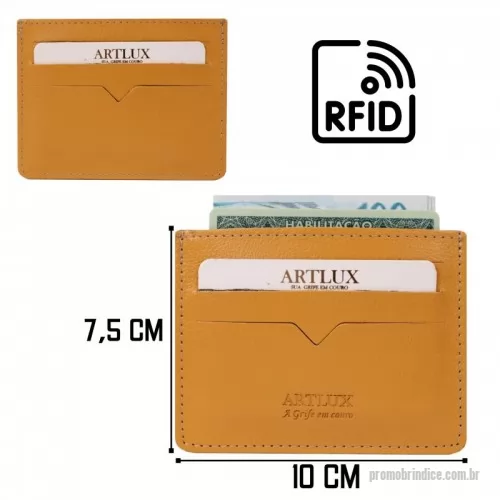 Porta cartão personalizada - Carteira Slim confeccionada em Couro de alta qualidade ou sintético premium. Comporta Cartões de Crédito, CNH, Notas, entre outros. 