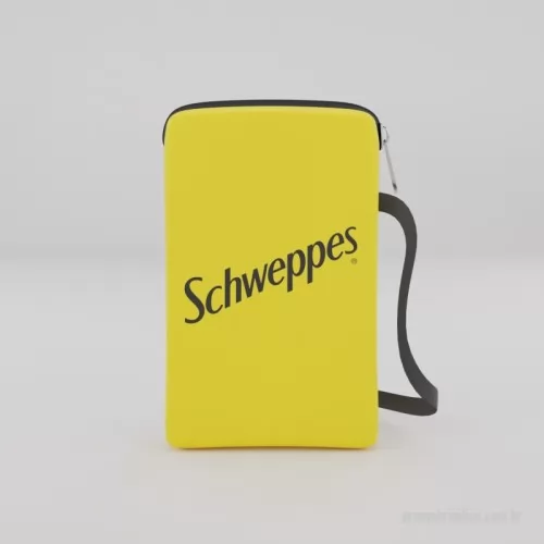 Porta celular de neoprene personalizada - O Porta Celular com Zíper Personalizado é confeccionado em Neoprene de 3mm, um material de alta qualidade que protegerá seu aparelho de sujeiras e contra pequenos impactos.