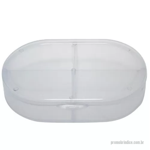 Porta comprimido personalizada - porta comprimidos arredondado 4 cavidades