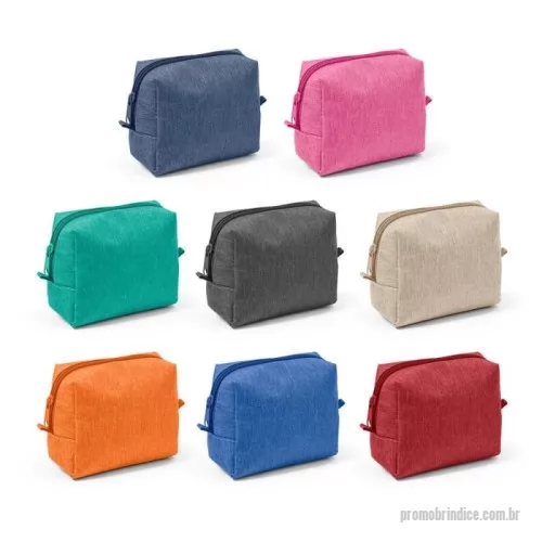 Porta cosmético personalizada - Bolsa para cosméticos em 300d de alta densidade.