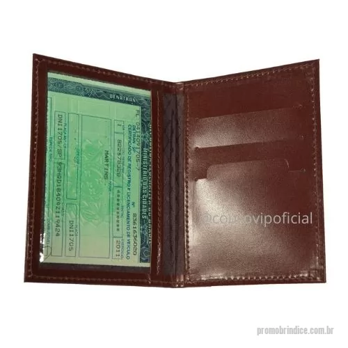 Porta documento personalizada - PORTA DOCUMENTOS COURO PERSONALIZADO  