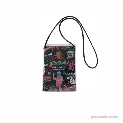 Porta documento personalizada - PORTA DOCUMENTO ZIP ZAP COM CORDÃO 12X18CM 