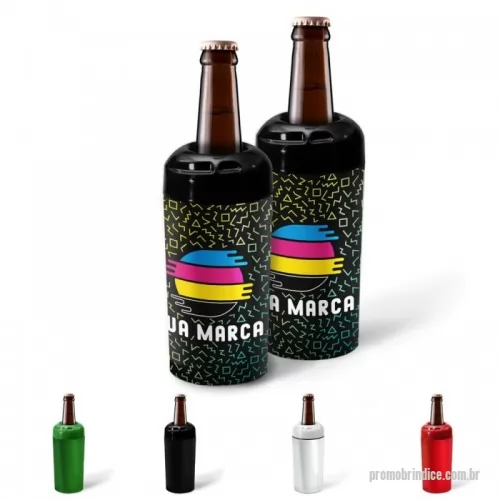 Porta garrafa personalizada - Porta Garrafas Térmico, para garrafas de 600ml, feitos de plástico rígido, com personalização 360 graus, ou seja, em todo o produto.