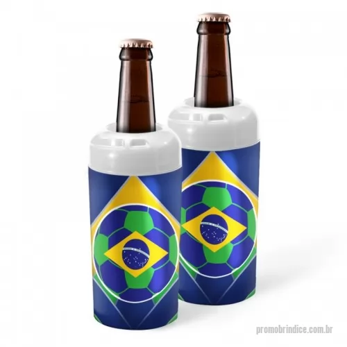 Porta garrafa personalizada - Porta Garrafas Térmico, para garrafas de 600ml, feitos de plástico rígido, com personalização 360 graus, ou seja, em todo o produto.