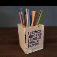 Porta lápis e caneta