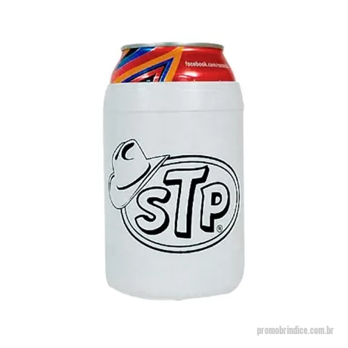 Porta lata personalizada - Porta latas com gravação personalizável em silk (1 cor) PL353S. Encontre a opção de brinde promocional ideal para seu público.