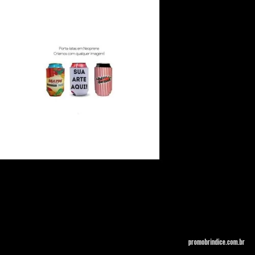 Porta lata personalizada - Porta Latas em Neoprene Personalizado