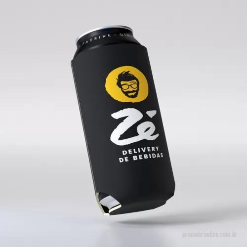 Porta latão personalizada - Porta Latão em Neoprene Personalizado, Confeccionado em Neoprene de 3mm de espessura, esse porta latão é um brinde promocional muito leve, flexível e higiênico, pode ser lavado e dobrado. ele é projetado para as latas de  473ml
