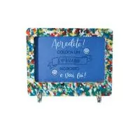 Green Plasticaria, fabricado 100% com plástico reciclado, produto inovador e eco sustentável, medindo 19x17cm, a escolha ideal para o meio ambiente e para adequação às estratégias corporativas de ESG.
