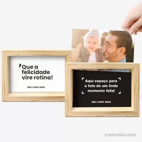 Porta retrato personalizada - Porta-Retrato que leva de um lado uma mensagem positiva e emotiva, e do outro é o espaço reservado para um linda foto.