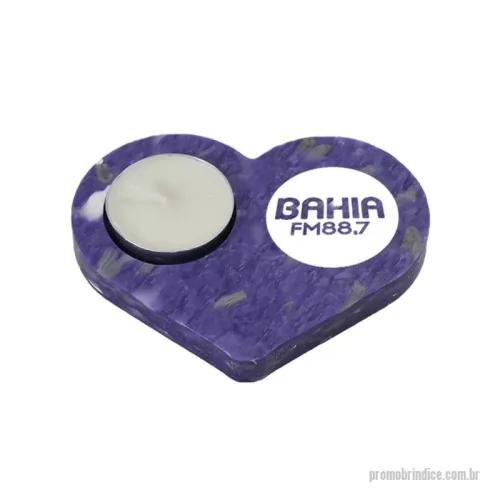 Porta vela personalizada - Green Plasticaria, fabricado 100% com plástico reciclado, produto inovador e eco sustentável, medindo 10,7x7,1cm, a escolha ideal para o meio ambiente e para adequação às estratégias corporativas de ESG.