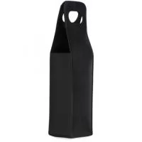 Estojo porta vinho em couro sintético bidim. TAMANHO: Altura: 24 cm. Largura: 9,5 cm. Profundidade: 9,5 cm. Comprimento: com alça: 40 cm