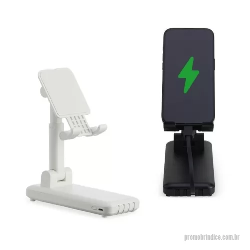 Power bank personalizado - Power Bank 10.000mAh Multisaídas com Suporte Personalizado