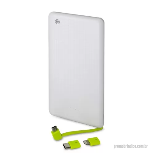 Power bank personalizado - Carregador Power Bank Slim 10000 mAh Personalizado