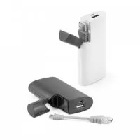 Bateria portátil em ABS. Bateria polímero de lítio com capacidade de 4.000 mAh, tempo de vida ? 500 ciclos, entrada 5V/1A e saída 5V/1A. 1 porta USB. Incluso cabo USB / micro USB para carregar a bateria. Fornecido em caixa presente. 