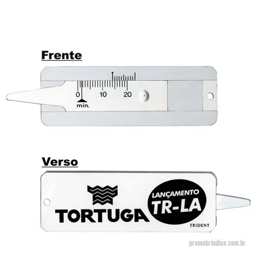 Profundimetro para medir sulco de pneu personalizado - Calibre para medir sulcos de pneus - Chaveiro - 70 x 25 x 3 mm.