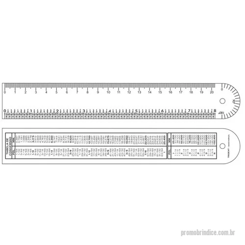 Régua personalizada - RÉGUA FERRAGISTA COM TRANSFERIDOR