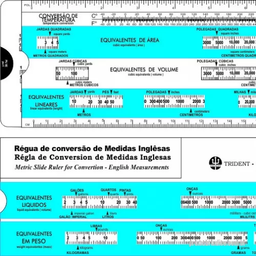 Régua personalizada - Régua de Conversão  Mod. 7920