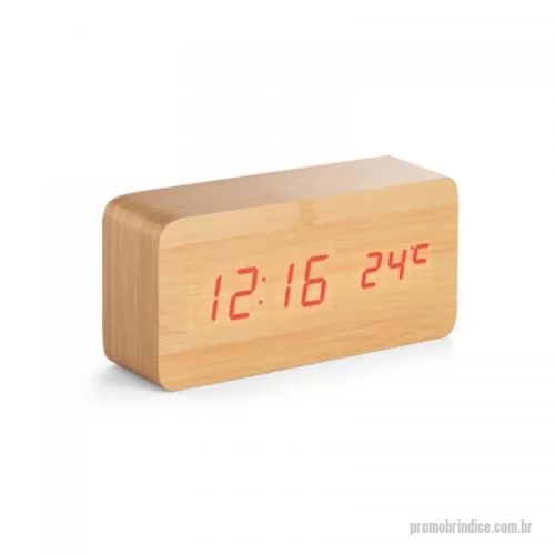 Relógio de mesa personalizado - Relógio Digital Promocional
