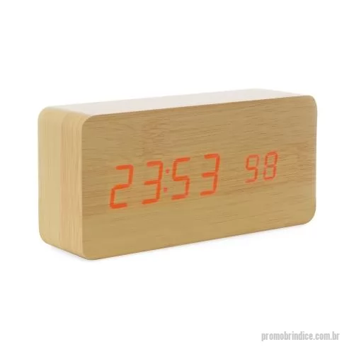 Relógio de mesa personalizado - Relógio de Mesa Digital Personalizado