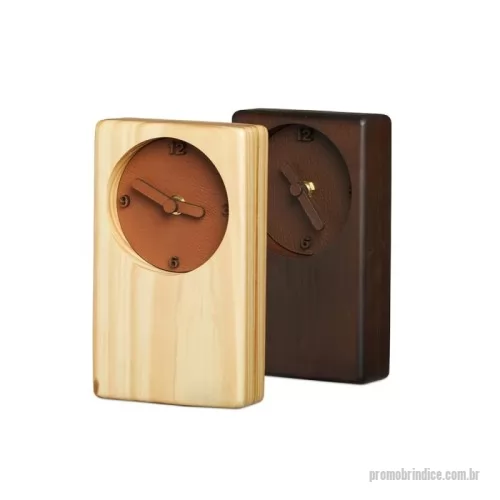 Relógio de mesa personalizado - Relógio de Mesa Sustentável Personalizado