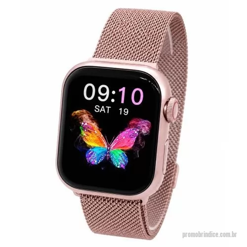 Relógio de pulso personalizado - Smartwatch, Relógio Inteligente para Homens e Mulheres, Tela Touch, Modos Esportivos, Chamadas Bluetooth, Assistente de Voz, Compatível com iOS/Android, gravação a laser